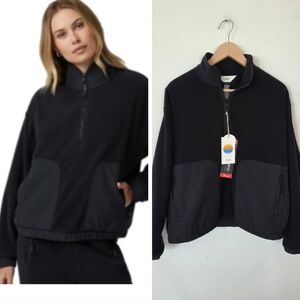Vuori Women's Aspen Half Zip Up Pullover Sweatshirt NWT Polartec Wind Resistance